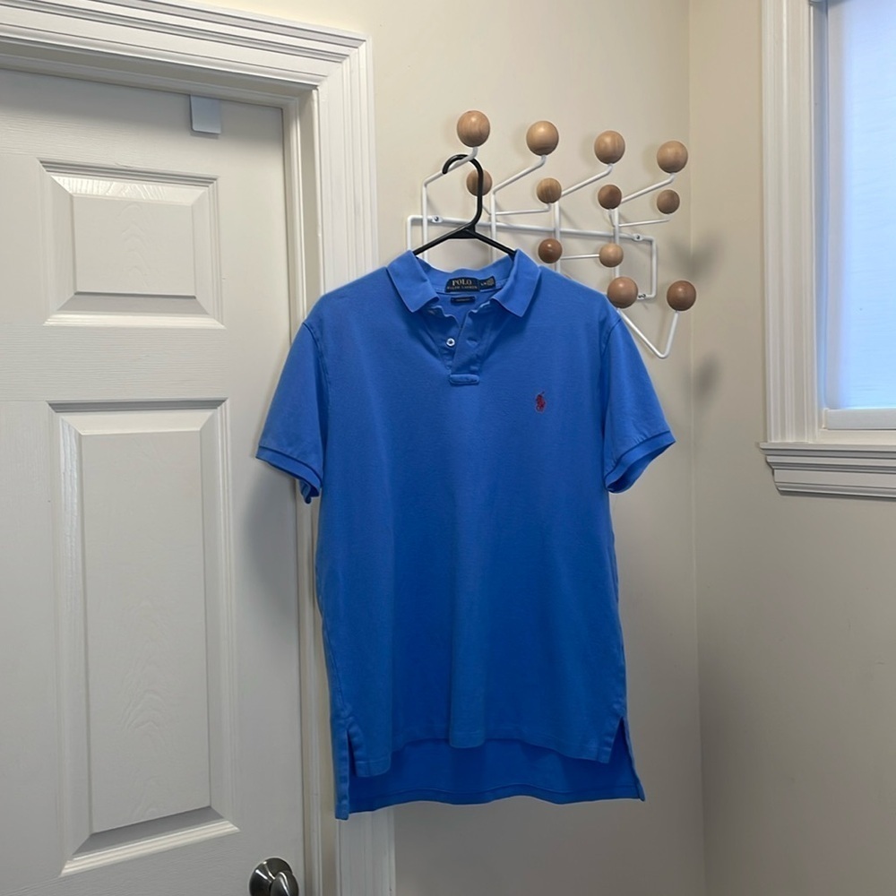 Ralph Lauren - Preppy Short Sleeve Shirt - Blue - Large